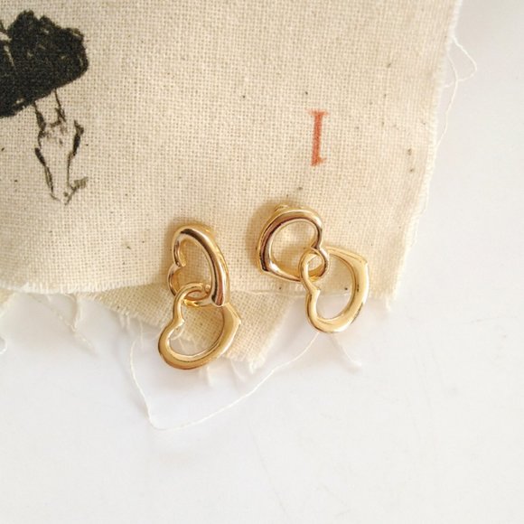 💙💕last one Locked Hearts Earrings - Picture 2 of 6